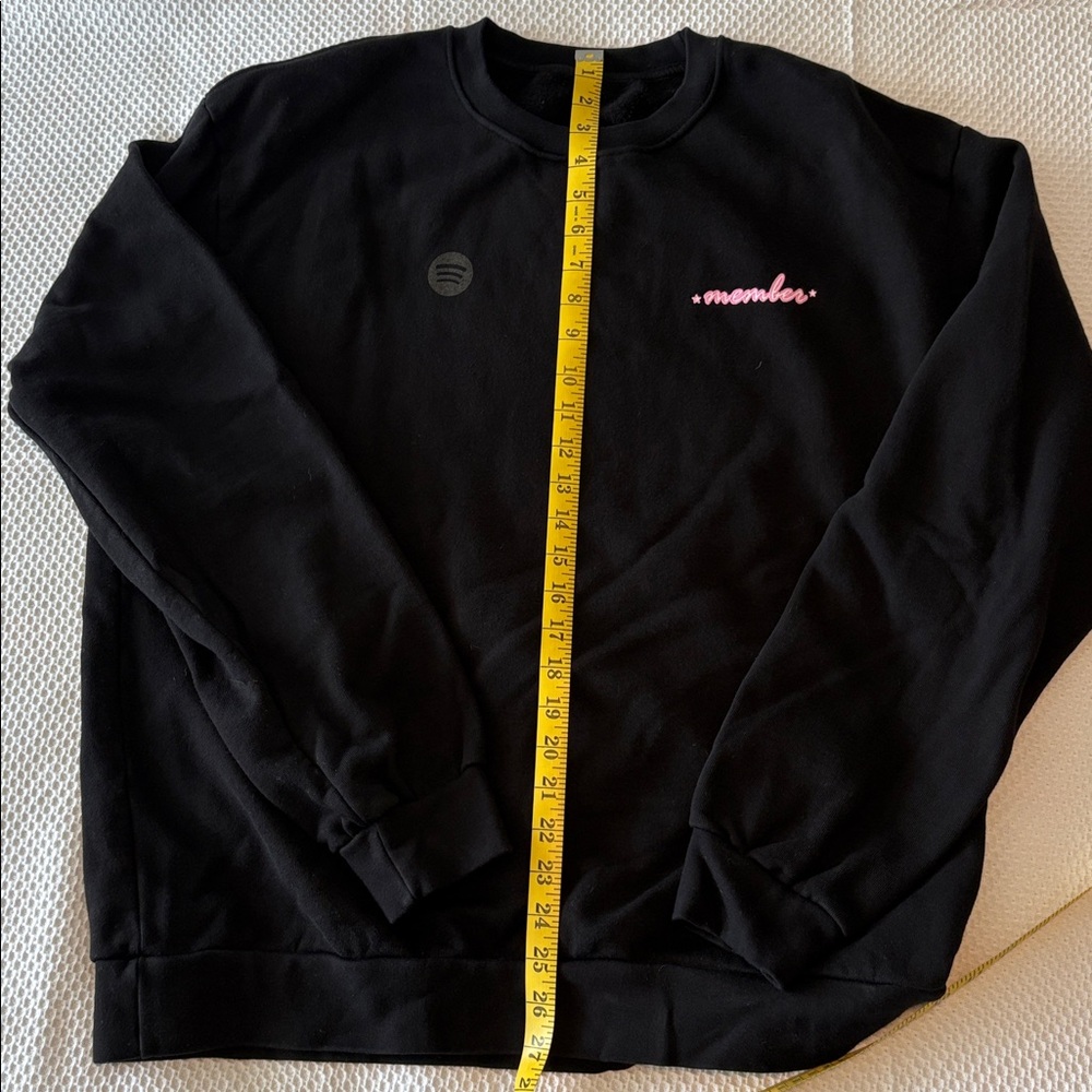 Spotify Crewneck Sweatshirt Black, size Large Made in USA, 100% cotton. Bad Boys - Picture 3 of 9